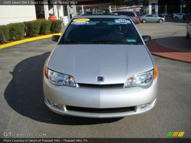 Silver Nickel / Black 2005 Saturn ION 3 Quad Coupe