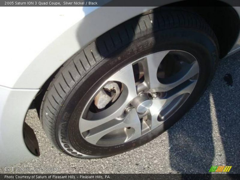 Silver Nickel / Black 2005 Saturn ION 3 Quad Coupe