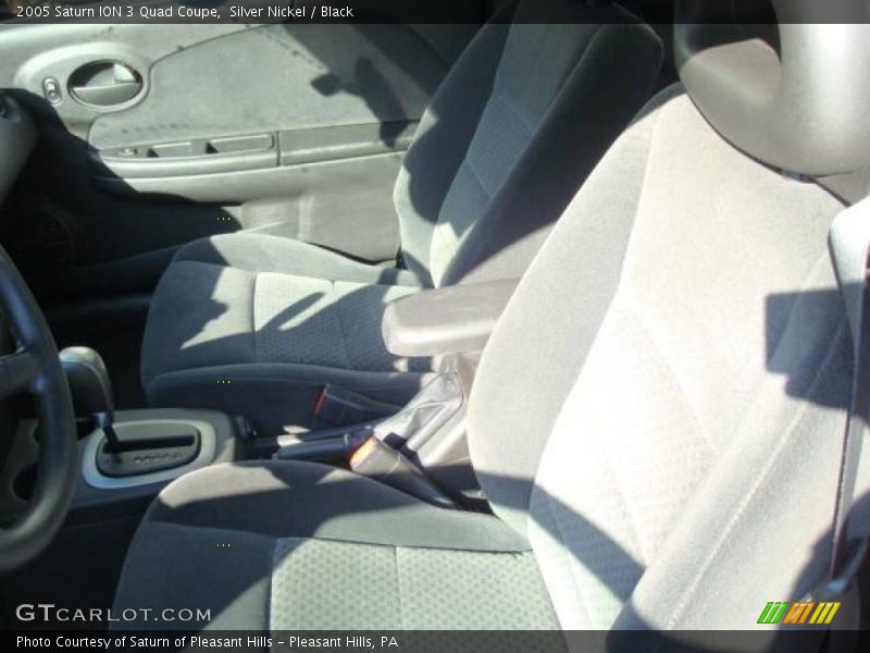 Silver Nickel / Black 2005 Saturn ION 3 Quad Coupe