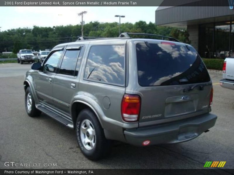 Spruce Green Metallic / Medium Prairie Tan 2001 Ford Explorer Limited 4x4