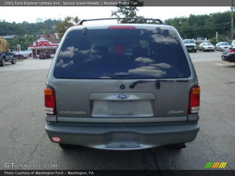 Spruce Green Metallic / Medium Prairie Tan 2001 Ford Explorer Limited 4x4