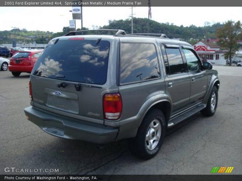 Spruce Green Metallic / Medium Prairie Tan 2001 Ford Explorer Limited 4x4