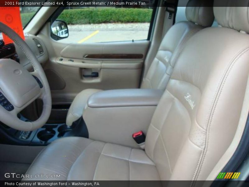 Spruce Green Metallic / Medium Prairie Tan 2001 Ford Explorer Limited 4x4