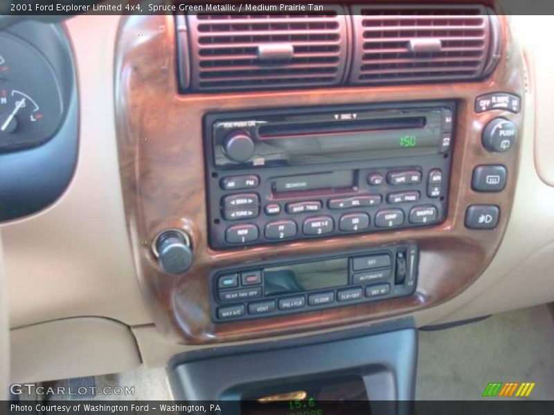 Spruce Green Metallic / Medium Prairie Tan 2001 Ford Explorer Limited 4x4