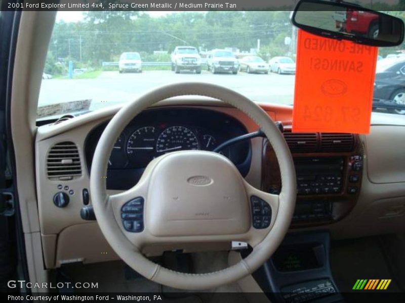 Spruce Green Metallic / Medium Prairie Tan 2001 Ford Explorer Limited 4x4