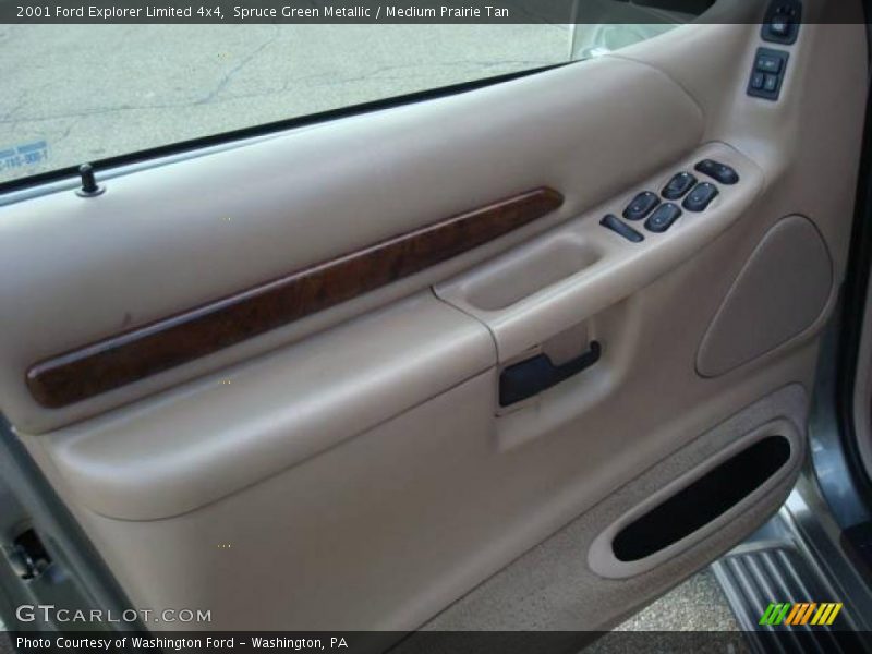 Spruce Green Metallic / Medium Prairie Tan 2001 Ford Explorer Limited 4x4