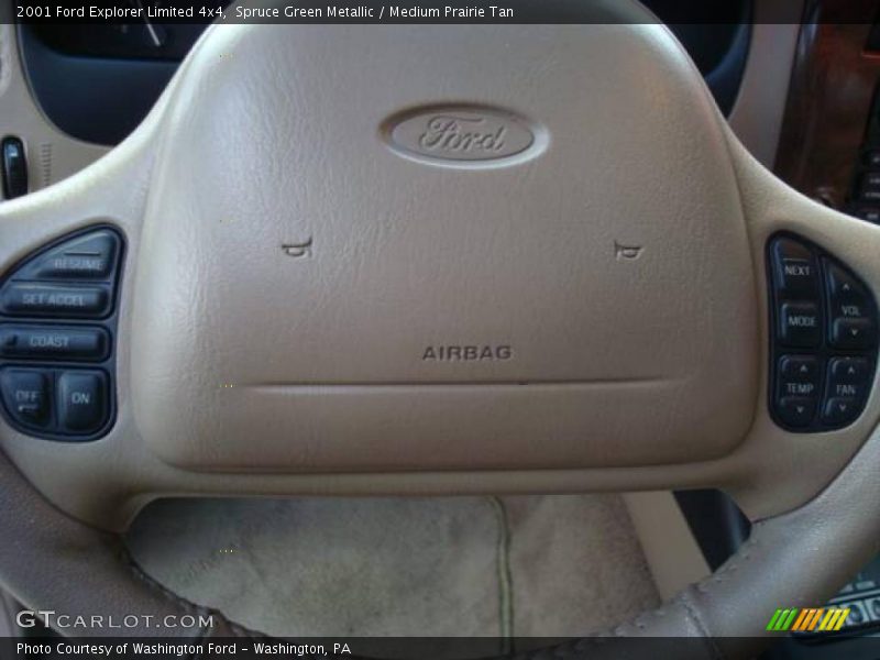 Spruce Green Metallic / Medium Prairie Tan 2001 Ford Explorer Limited 4x4