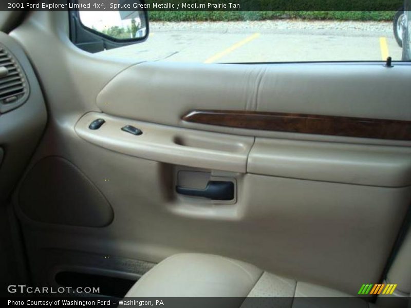 Spruce Green Metallic / Medium Prairie Tan 2001 Ford Explorer Limited 4x4