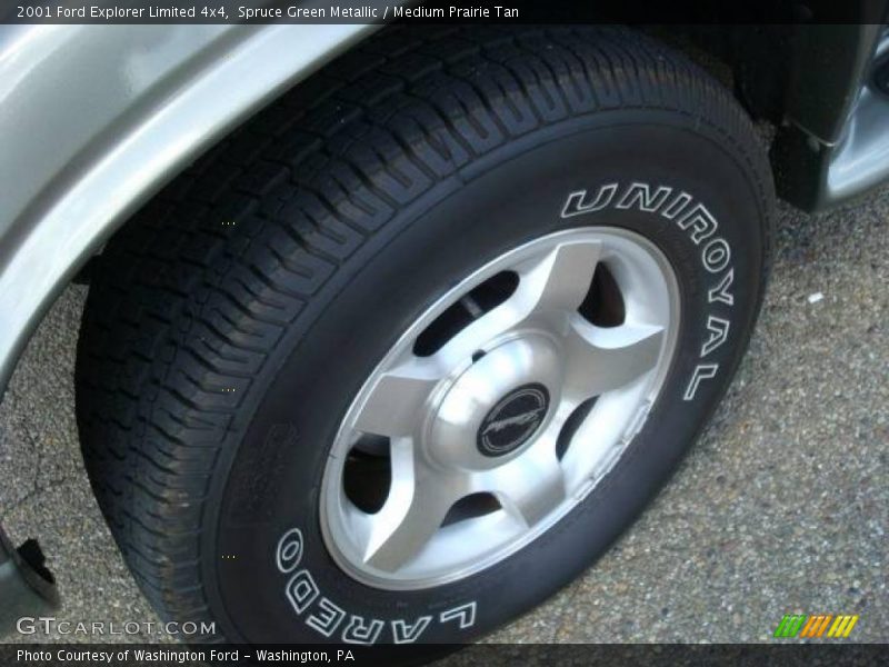 Spruce Green Metallic / Medium Prairie Tan 2001 Ford Explorer Limited 4x4
