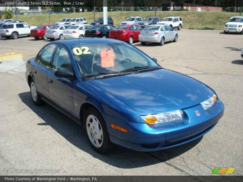 Blue / Gray 2002 Saturn S Series SL2 Sedan