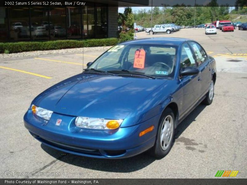 Blue / Gray 2002 Saturn S Series SL2 Sedan