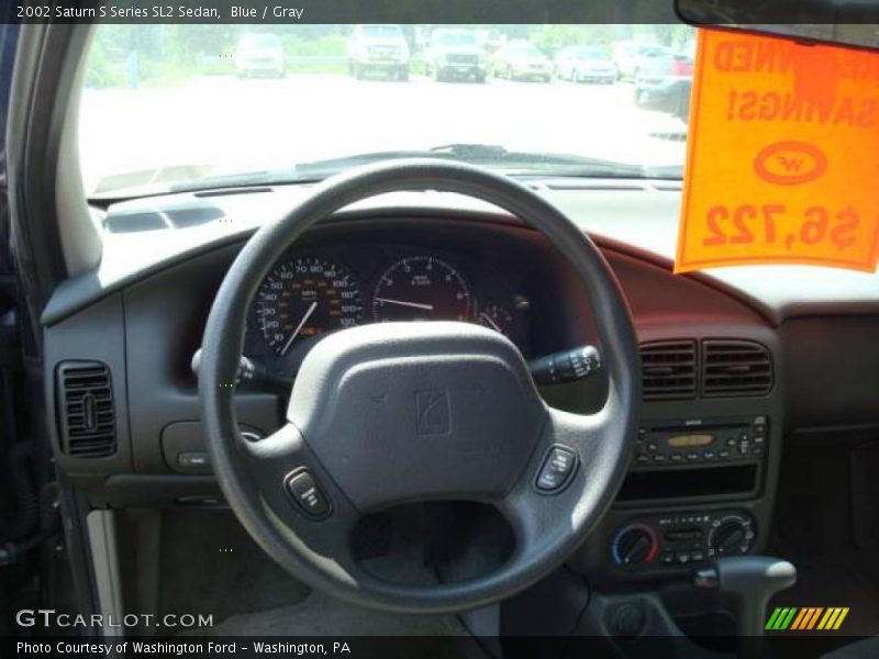 Blue / Gray 2002 Saturn S Series SL2 Sedan