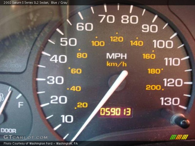 Blue / Gray 2002 Saturn S Series SL2 Sedan