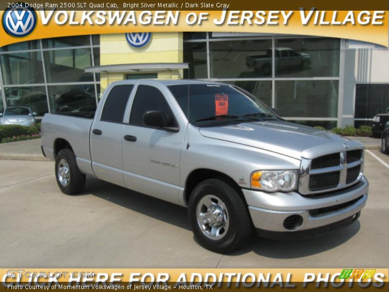 Bright Silver Metallic / Dark Slate Gray 2004 Dodge Ram 2500 SLT Quad Cab