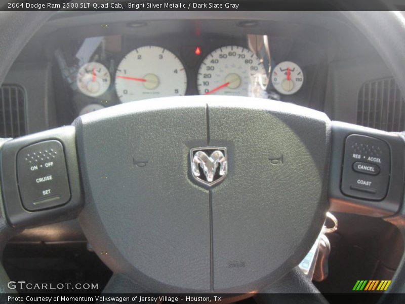 Bright Silver Metallic / Dark Slate Gray 2004 Dodge Ram 2500 SLT Quad Cab