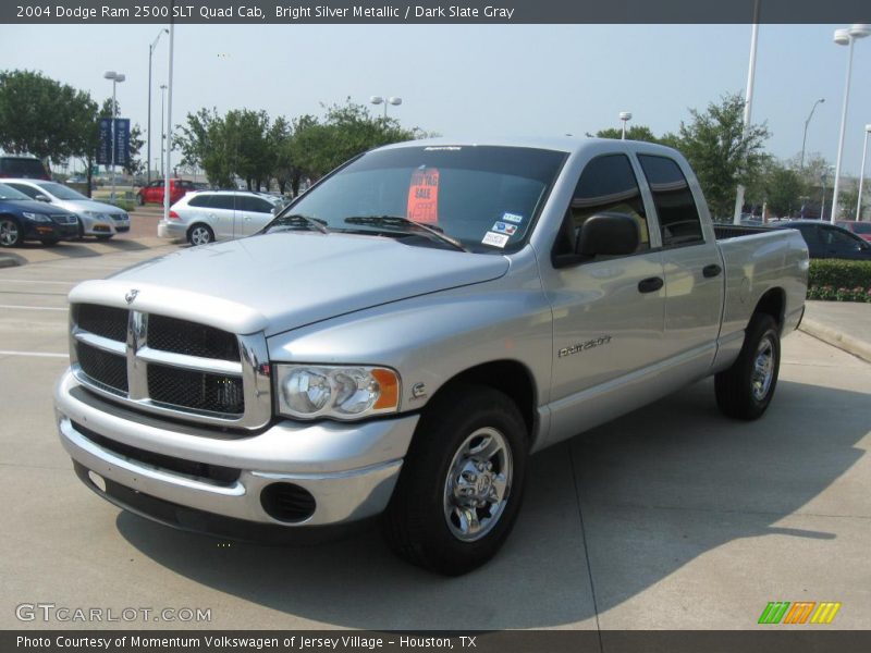 Bright Silver Metallic / Dark Slate Gray 2004 Dodge Ram 2500 SLT Quad Cab