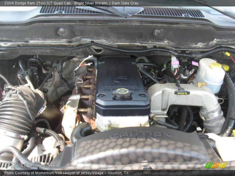 Bright Silver Metallic / Dark Slate Gray 2004 Dodge Ram 2500 SLT Quad Cab