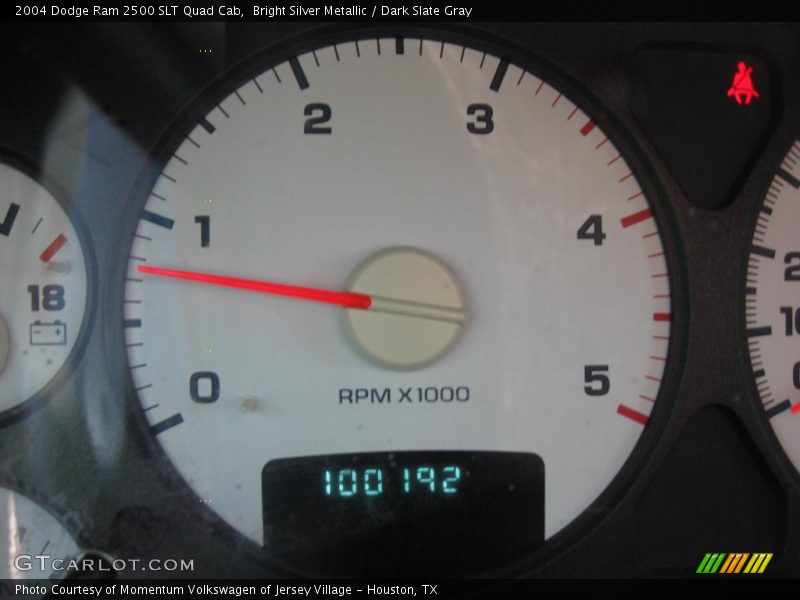 Bright Silver Metallic / Dark Slate Gray 2004 Dodge Ram 2500 SLT Quad Cab