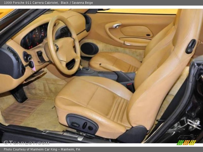 Black / Savanna Beige 1999 Porsche 911 Carrera Cabriolet