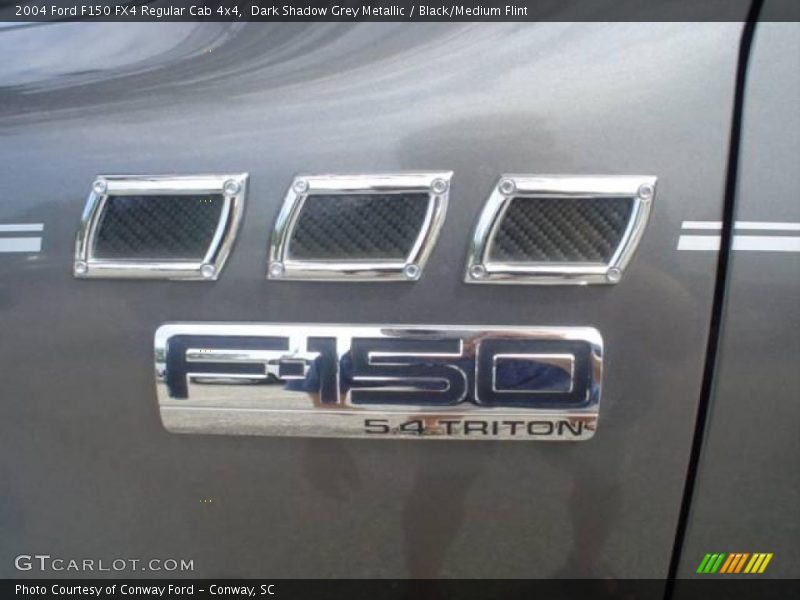 Dark Shadow Grey Metallic / Black/Medium Flint 2004 Ford F150 FX4 Regular Cab 4x4