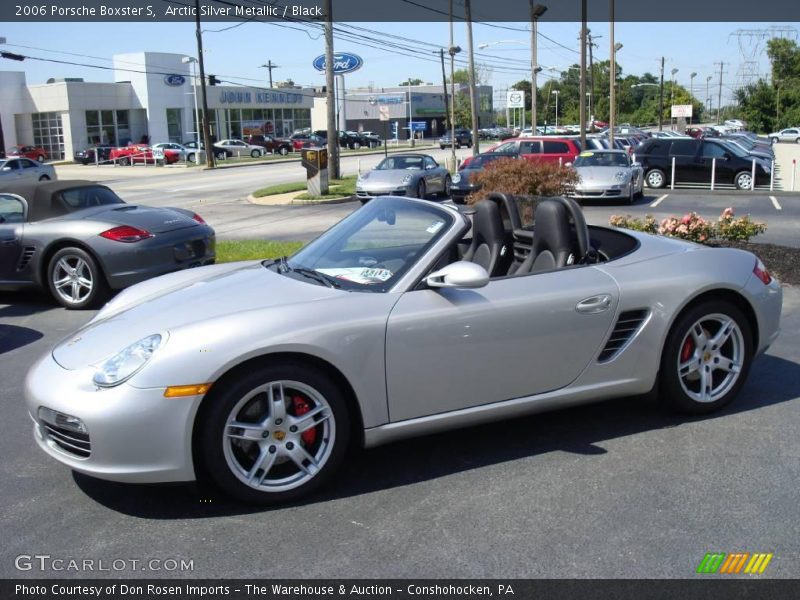 Arctic Silver Metallic / Black 2006 Porsche Boxster S