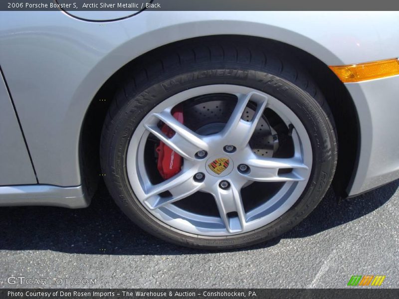 Arctic Silver Metallic / Black 2006 Porsche Boxster S