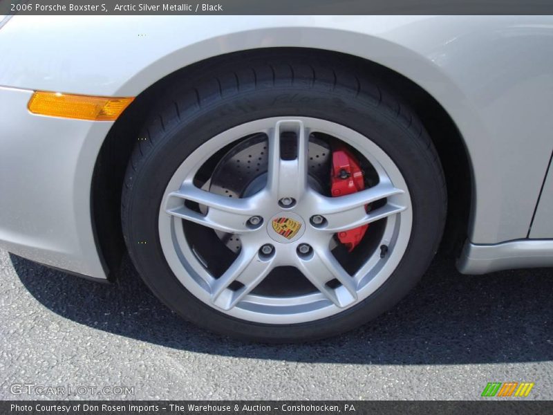 Arctic Silver Metallic / Black 2006 Porsche Boxster S