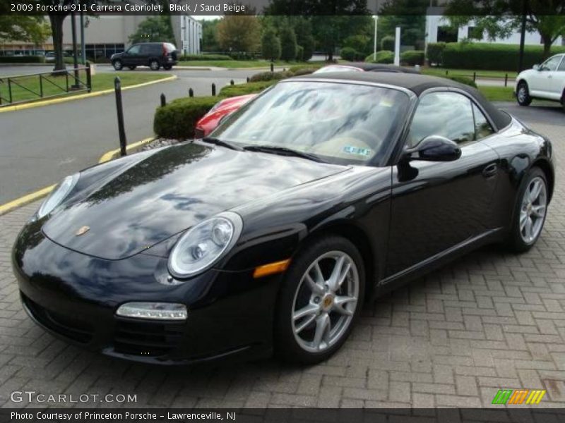 Black / Sand Beige 2009 Porsche 911 Carrera Cabriolet