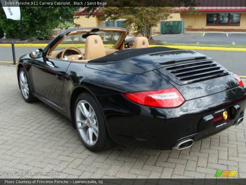 Black / Sand Beige 2009 Porsche 911 Carrera Cabriolet