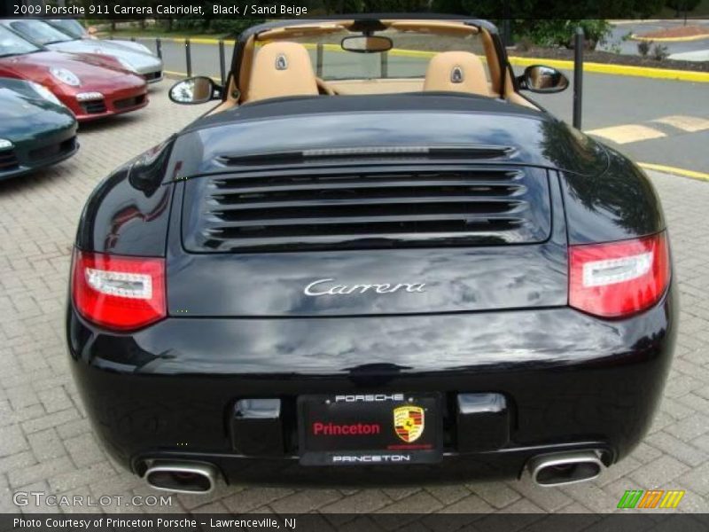 Black / Sand Beige 2009 Porsche 911 Carrera Cabriolet