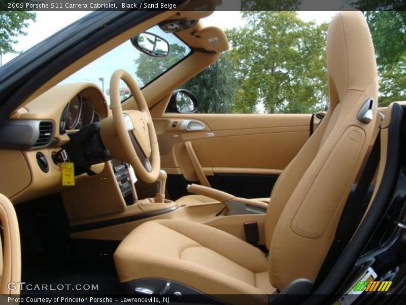 Black / Sand Beige 2009 Porsche 911 Carrera Cabriolet
