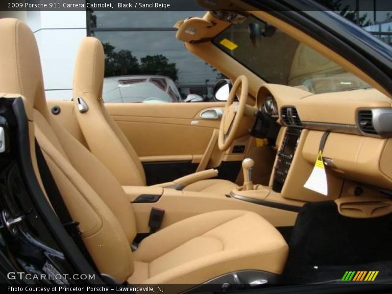 Black / Sand Beige 2009 Porsche 911 Carrera Cabriolet
