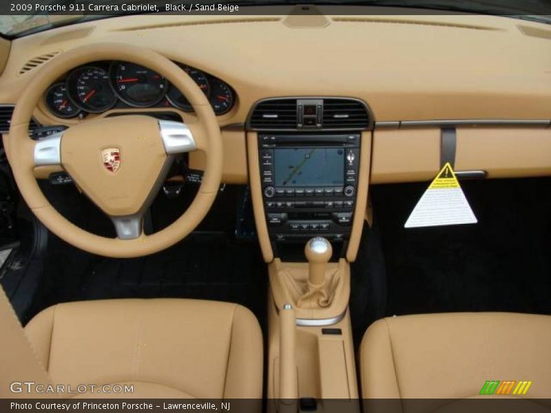 Black / Sand Beige 2009 Porsche 911 Carrera Cabriolet