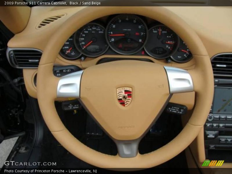 Black / Sand Beige 2009 Porsche 911 Carrera Cabriolet