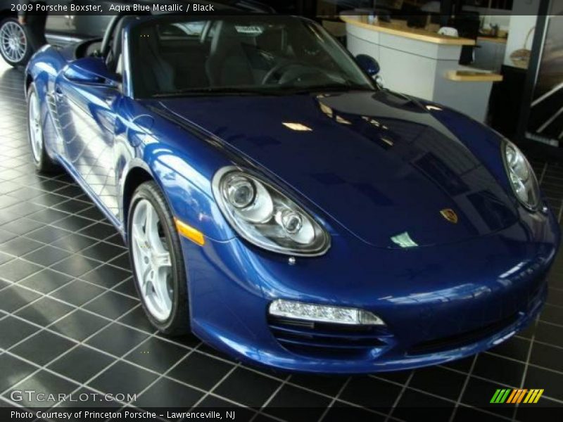 Aqua Blue Metallic / Black 2009 Porsche Boxster