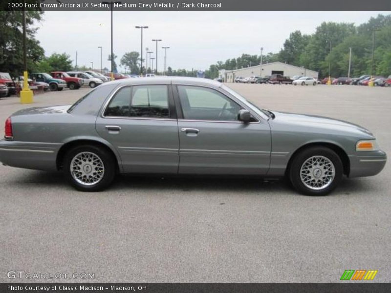 Medium Grey Metallic / Dark Charcoal 2000 Ford Crown Victoria LX Sedan