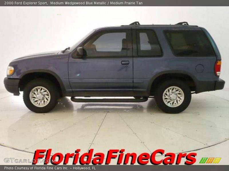 Medium Wedgewood Blue Metallic / Medium Prairie Tan 2000 Ford Explorer Sport