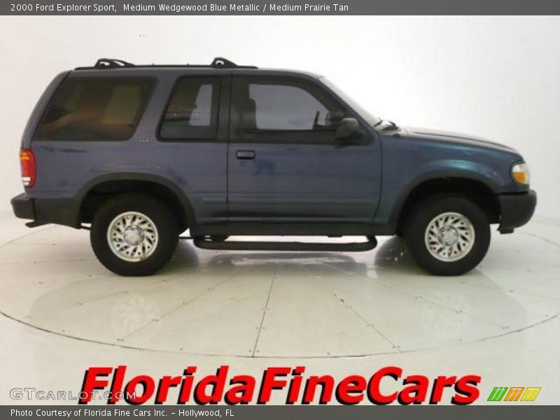 Medium Wedgewood Blue Metallic / Medium Prairie Tan 2000 Ford Explorer Sport