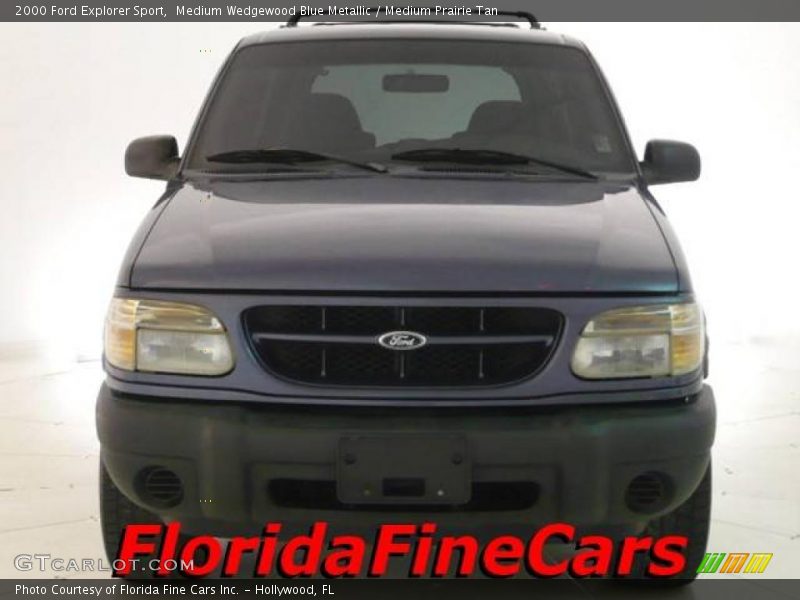 Medium Wedgewood Blue Metallic / Medium Prairie Tan 2000 Ford Explorer Sport
