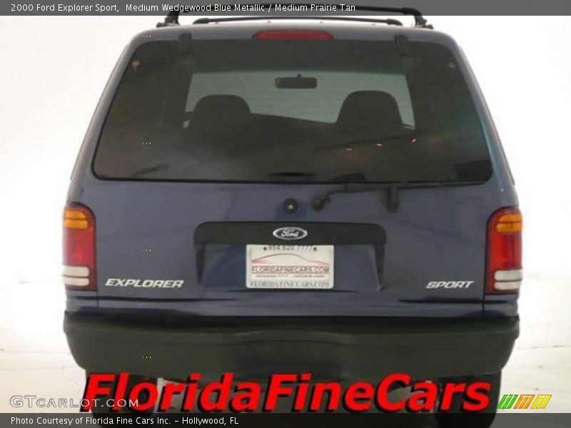 Medium Wedgewood Blue Metallic / Medium Prairie Tan 2000 Ford Explorer Sport