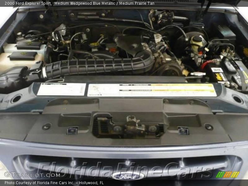 Medium Wedgewood Blue Metallic / Medium Prairie Tan 2000 Ford Explorer Sport