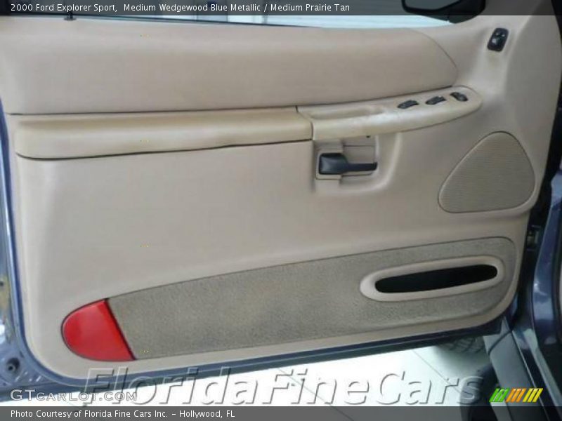 Medium Wedgewood Blue Metallic / Medium Prairie Tan 2000 Ford Explorer Sport