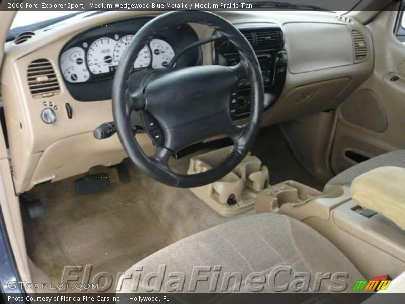 Medium Wedgewood Blue Metallic / Medium Prairie Tan 2000 Ford Explorer Sport