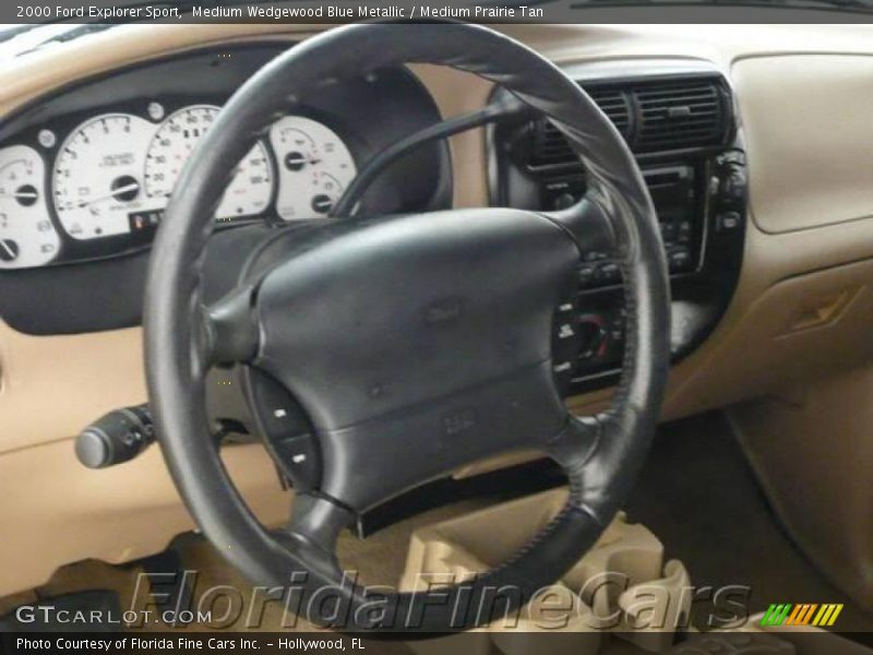 Medium Wedgewood Blue Metallic / Medium Prairie Tan 2000 Ford Explorer Sport