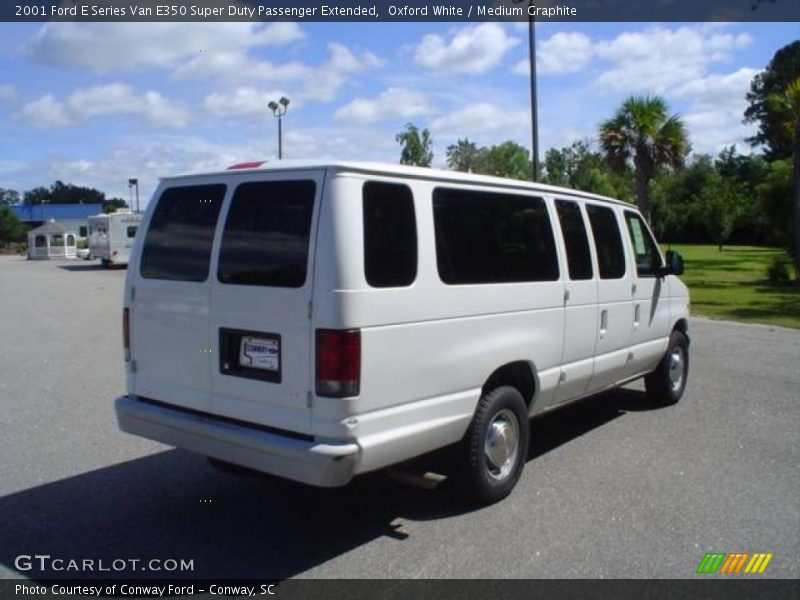 Oxford White / Medium Graphite 2001 Ford E Series Van E350 Super Duty Passenger Extended