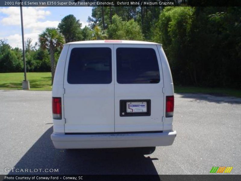 Oxford White / Medium Graphite 2001 Ford E Series Van E350 Super Duty Passenger Extended