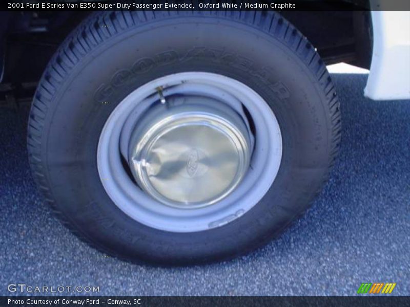 Oxford White / Medium Graphite 2001 Ford E Series Van E350 Super Duty Passenger Extended