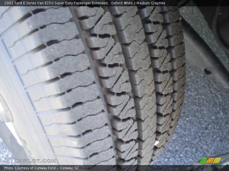 Oxford White / Medium Graphite 2001 Ford E Series Van E350 Super Duty Passenger Extended