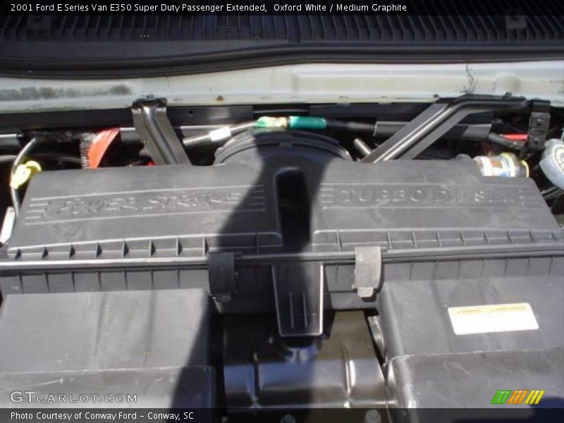 Oxford White / Medium Graphite 2001 Ford E Series Van E350 Super Duty Passenger Extended