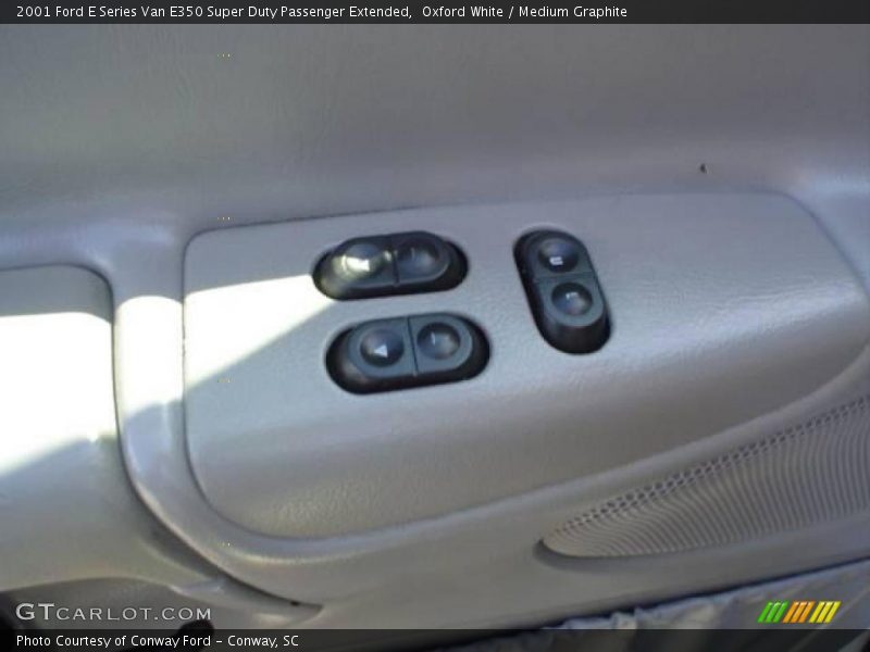 Oxford White / Medium Graphite 2001 Ford E Series Van E350 Super Duty Passenger Extended